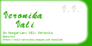 veronika vali business card
